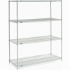 Nexel® Poly-Z-Brite® Wire Shelving Starter 42"W x 18"D x 86"H