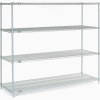 Nexel® Poly-Z-Brite® Wire Shelving Starter 54"W x 18"D x 63"H