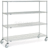 Nexelate® Wire Shelf Truck, 1200 lb. Capacity, 72"L x 24"W x 69"H