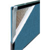 Screenflex Portable Room Divider 5 Panel, 7'4"H x 9'5"L, Fabric Color: Blue