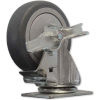 Snap-Loc™ Caster for Snap-Loc Dolly SLAC4SB - Swivel Brake 4" Casters