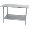 Advance Tabco Workbench W/Undershelf, 18 Ga. 430 Series Stainless, 48"Wx24"D