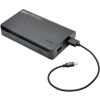 Tripp Lite Portable 10,000mAh Dual-Port Mobile Power Bank USB Battery Charger with LED Flashlight