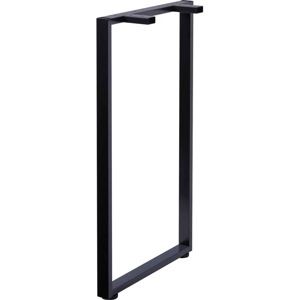 Black metal desk frame