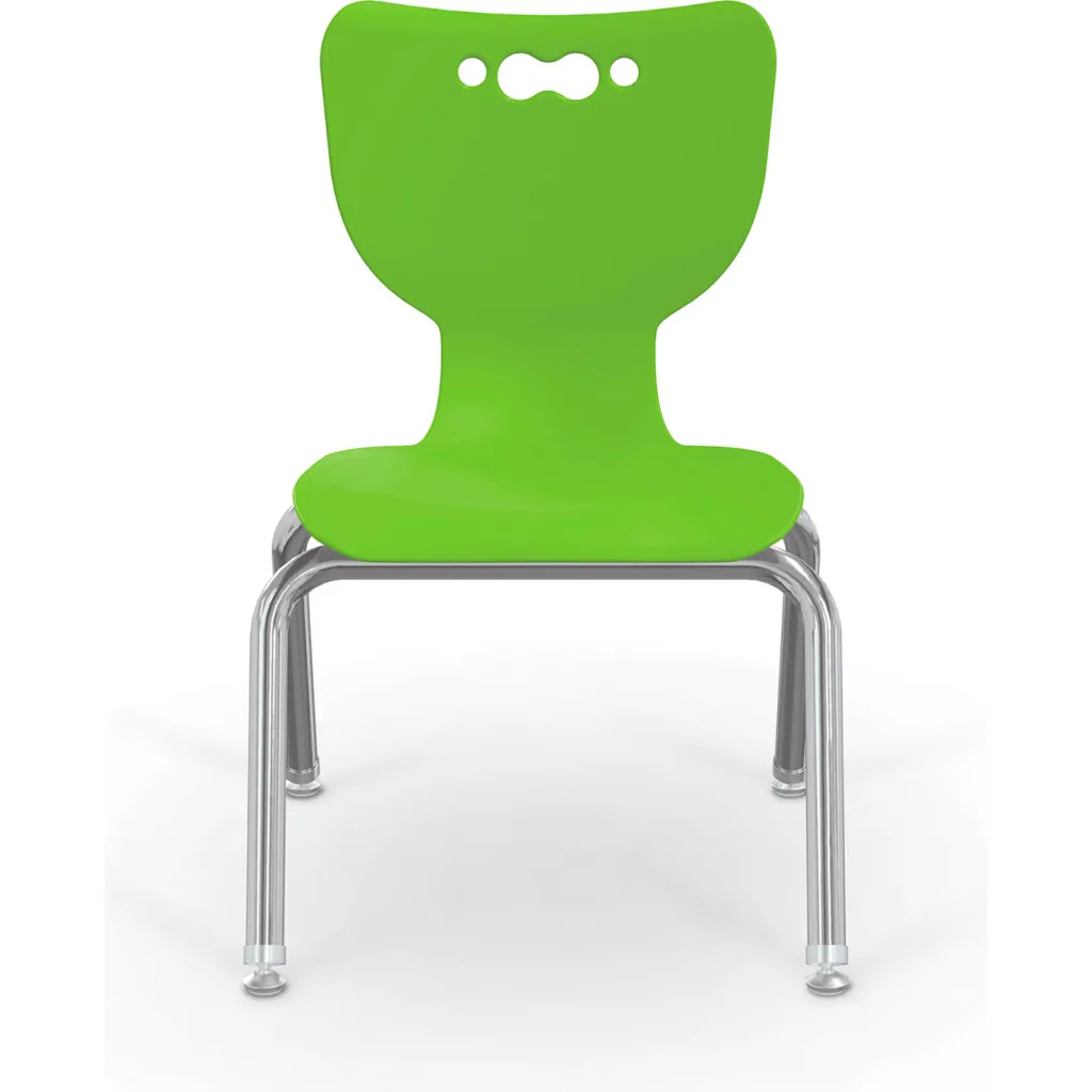 Green chair from the front