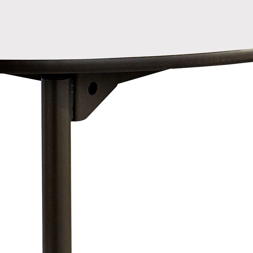 Close-up of table edge and leg