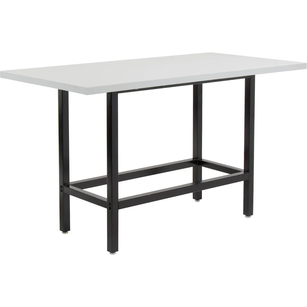 Standing desk with no objects on it