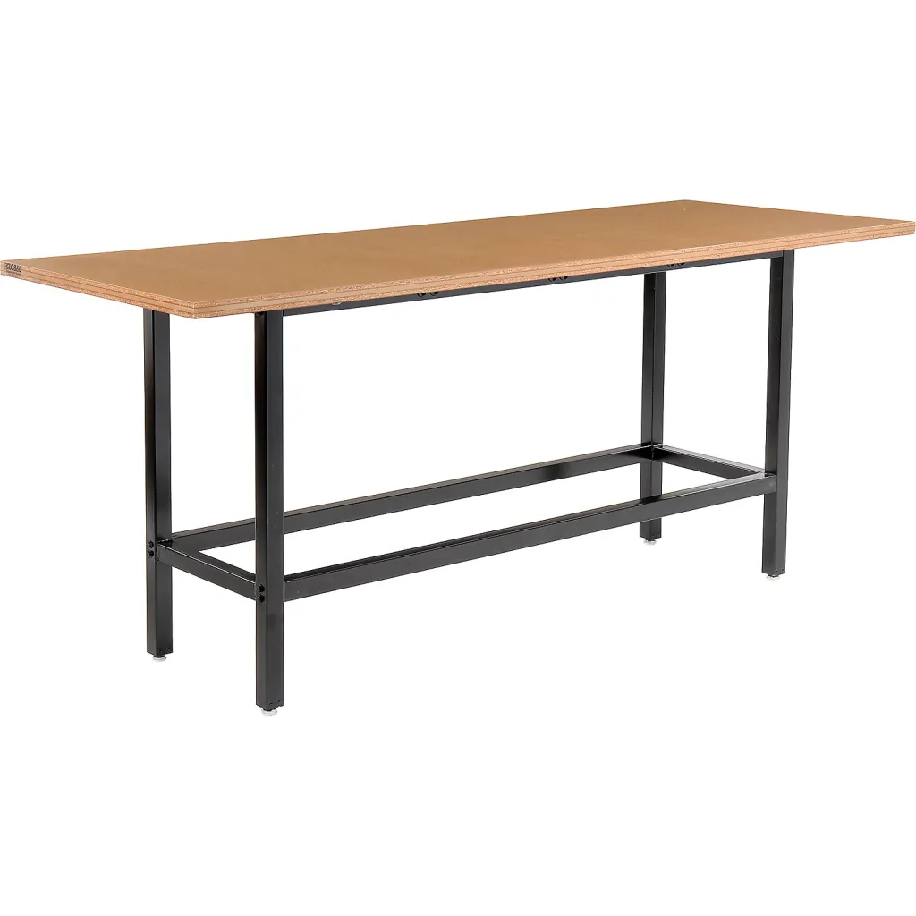 Standing desk with no objects on it