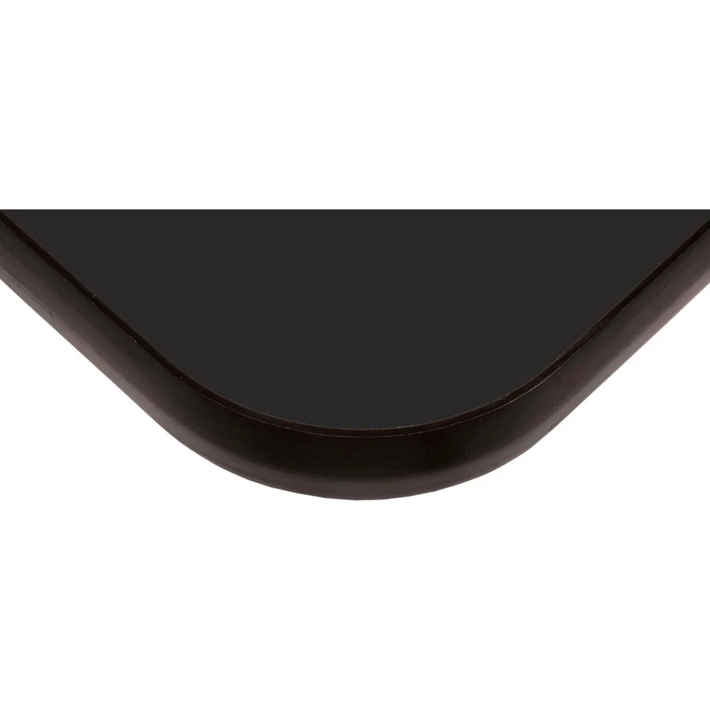 Edge of black table