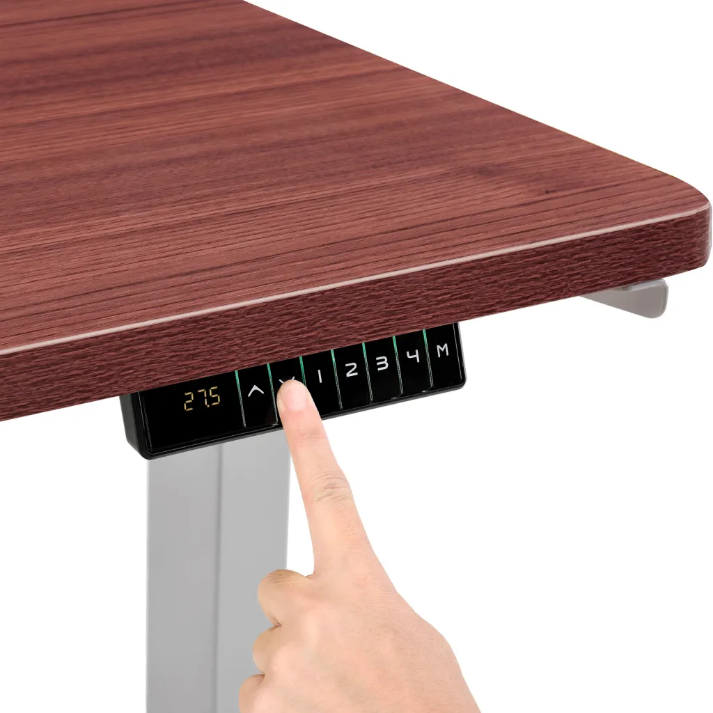 Close-up of tabletop with control panel
