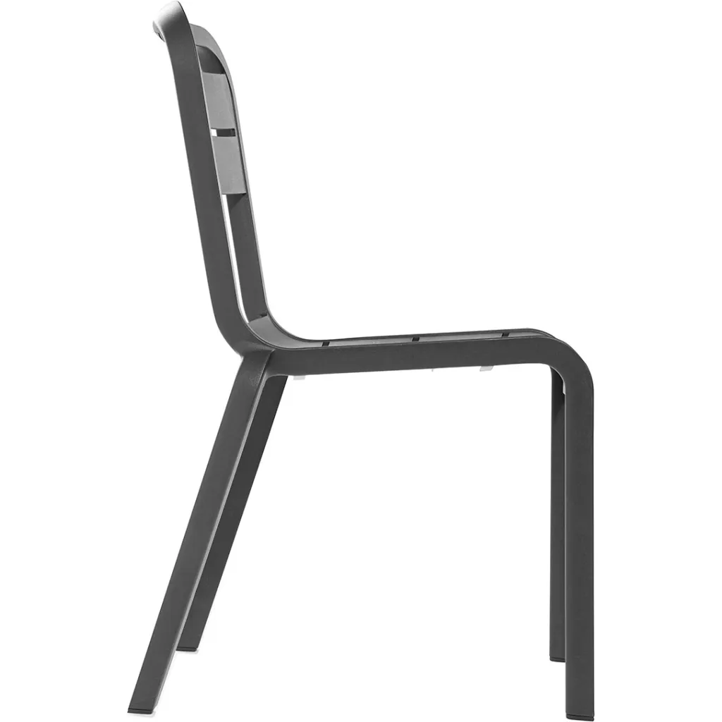 Gray chair from side angle