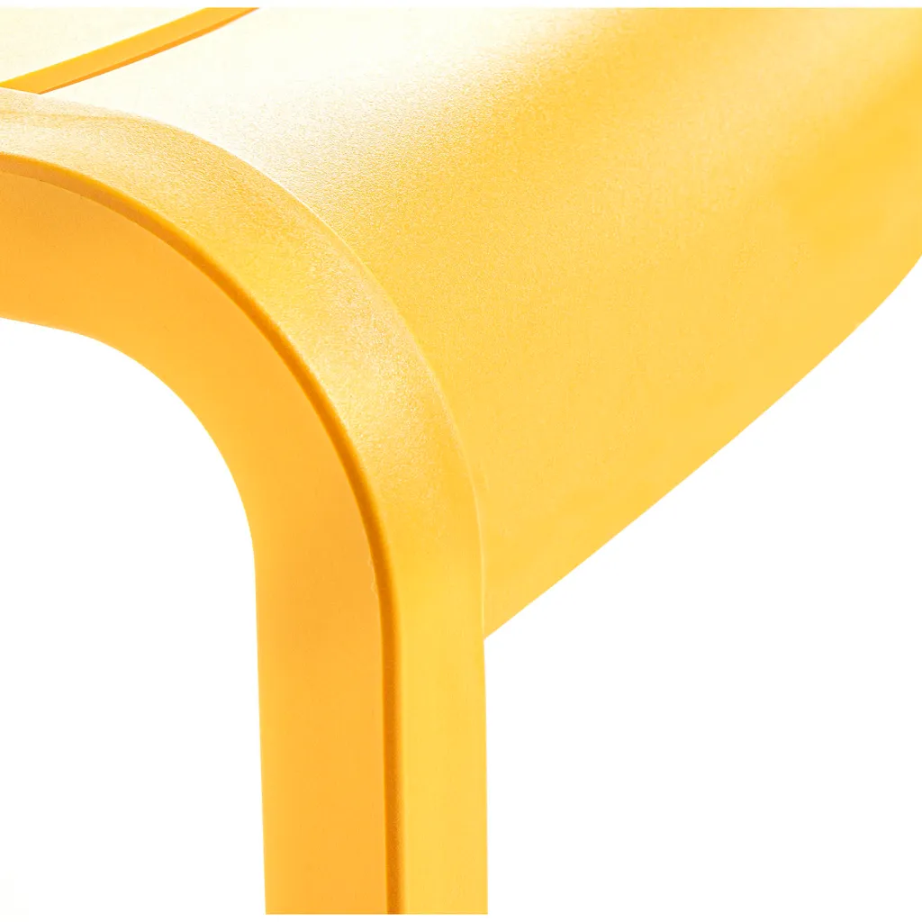 Close-up of chair seat edge