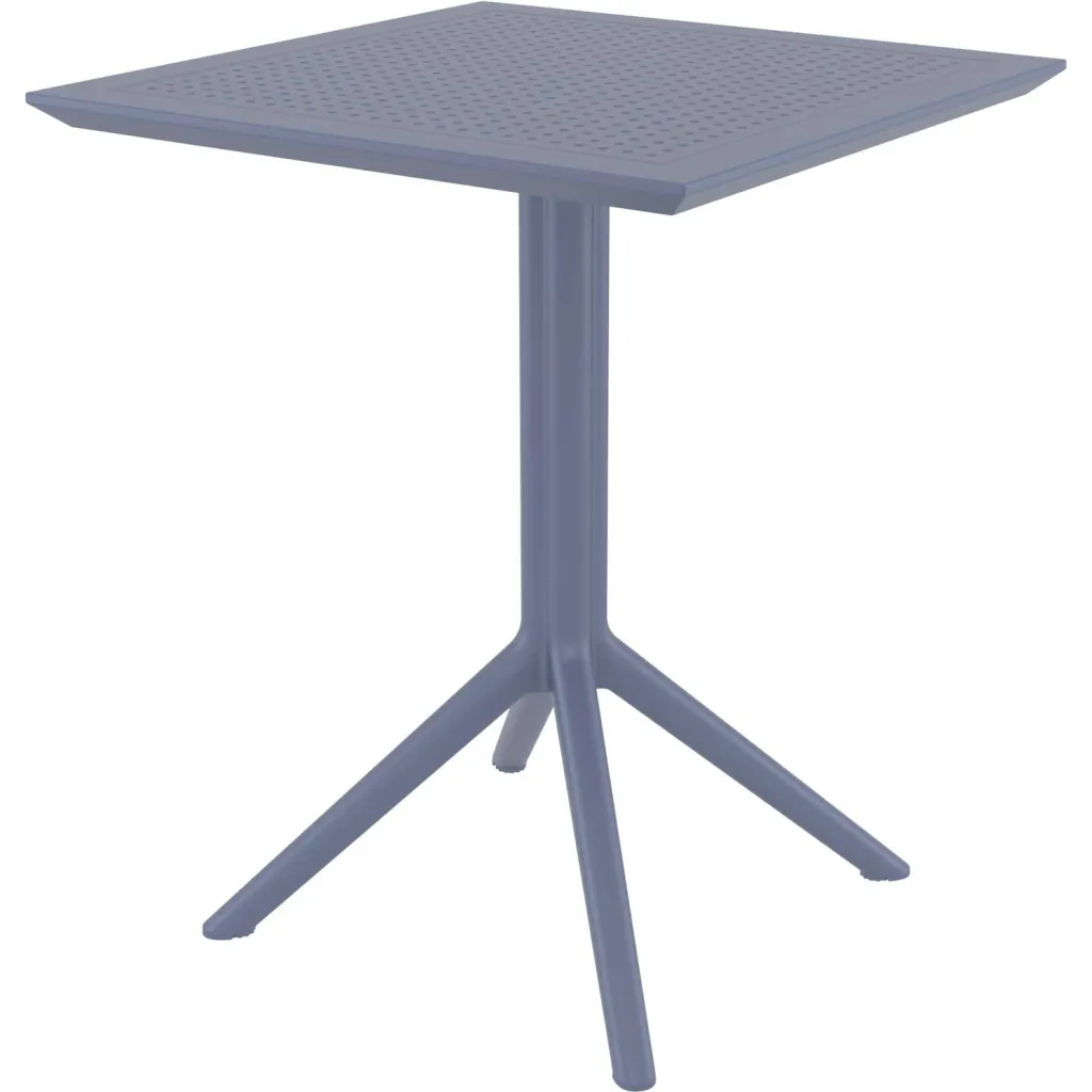 Gray plastic table