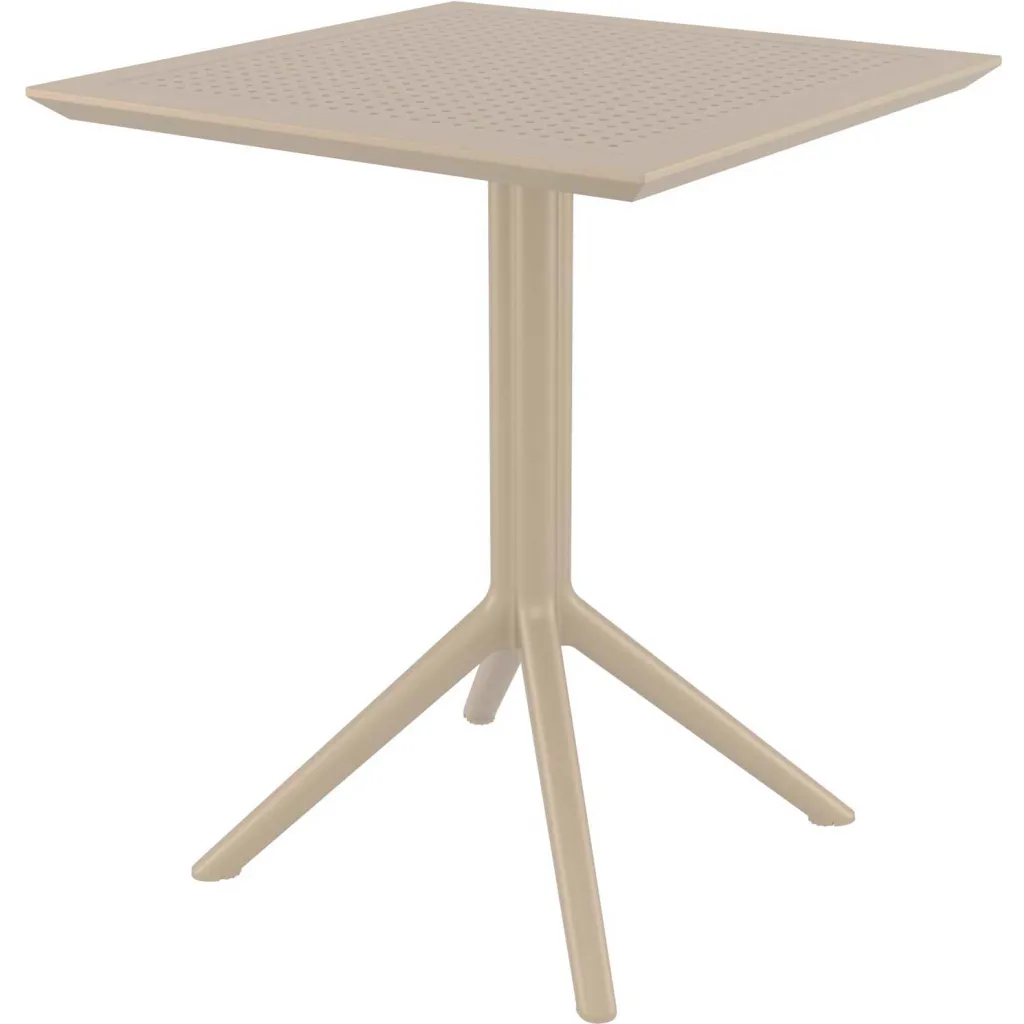 Beige plastic table
