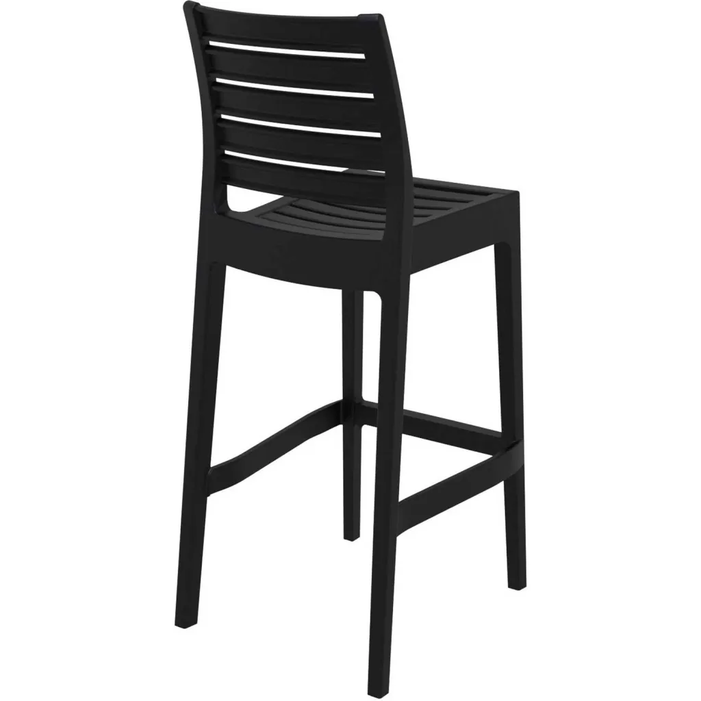 Black bar stool from another angle