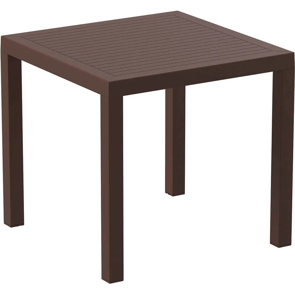 Brown outdoor table