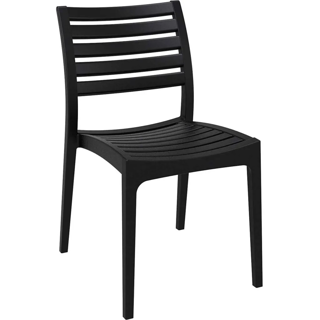 Black outdoor chair