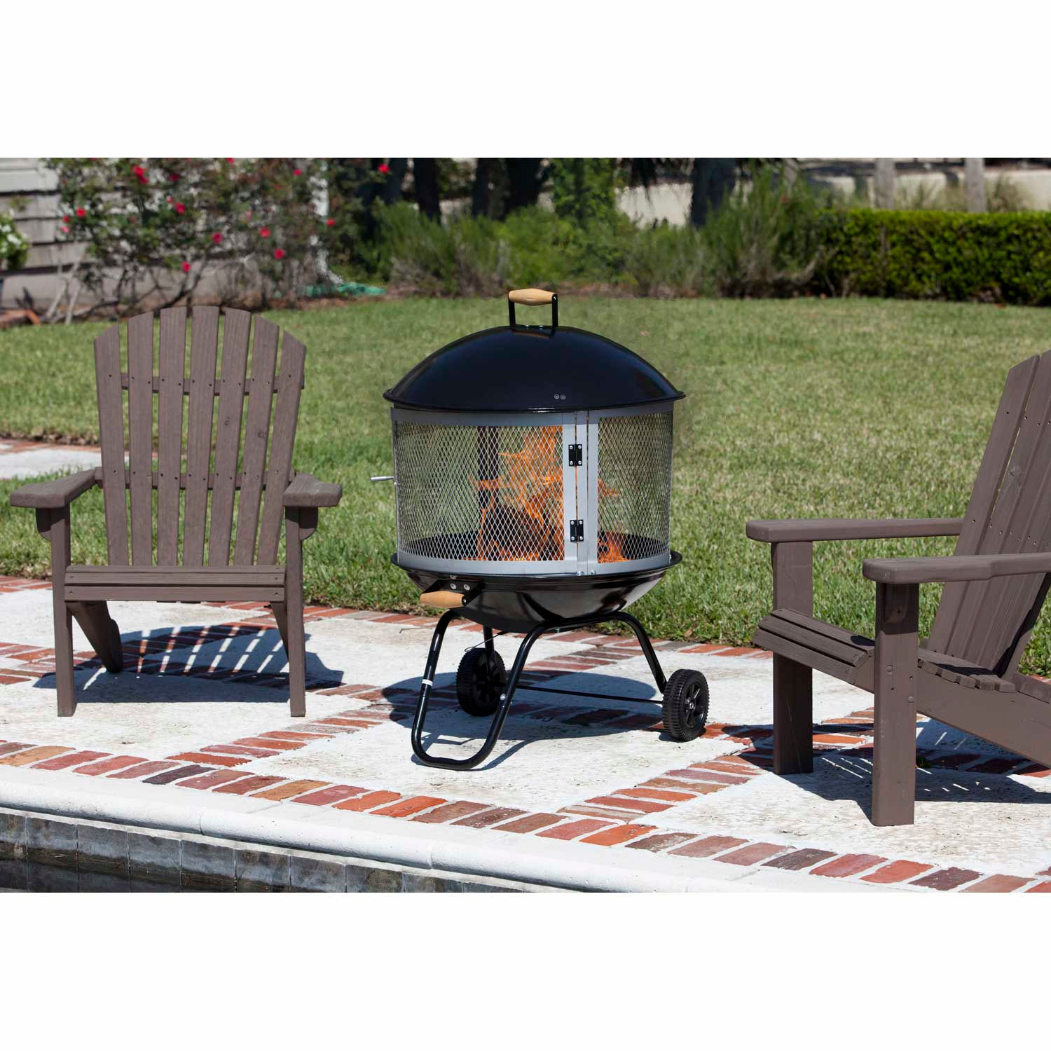 fire sense 28 bon fire patio fireplace