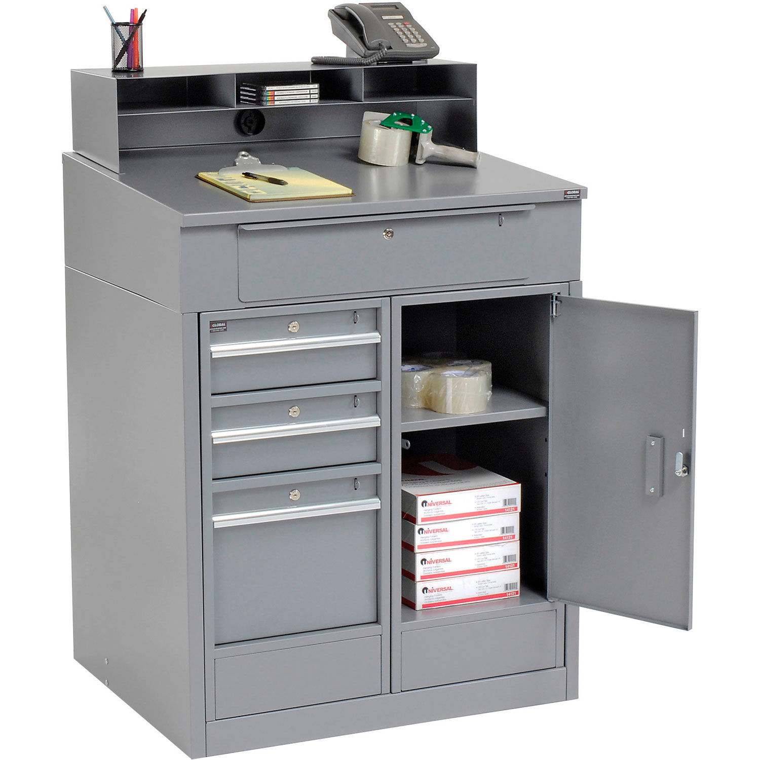 Shop Desks Free Standing Shop Desks Shop Desk with 4