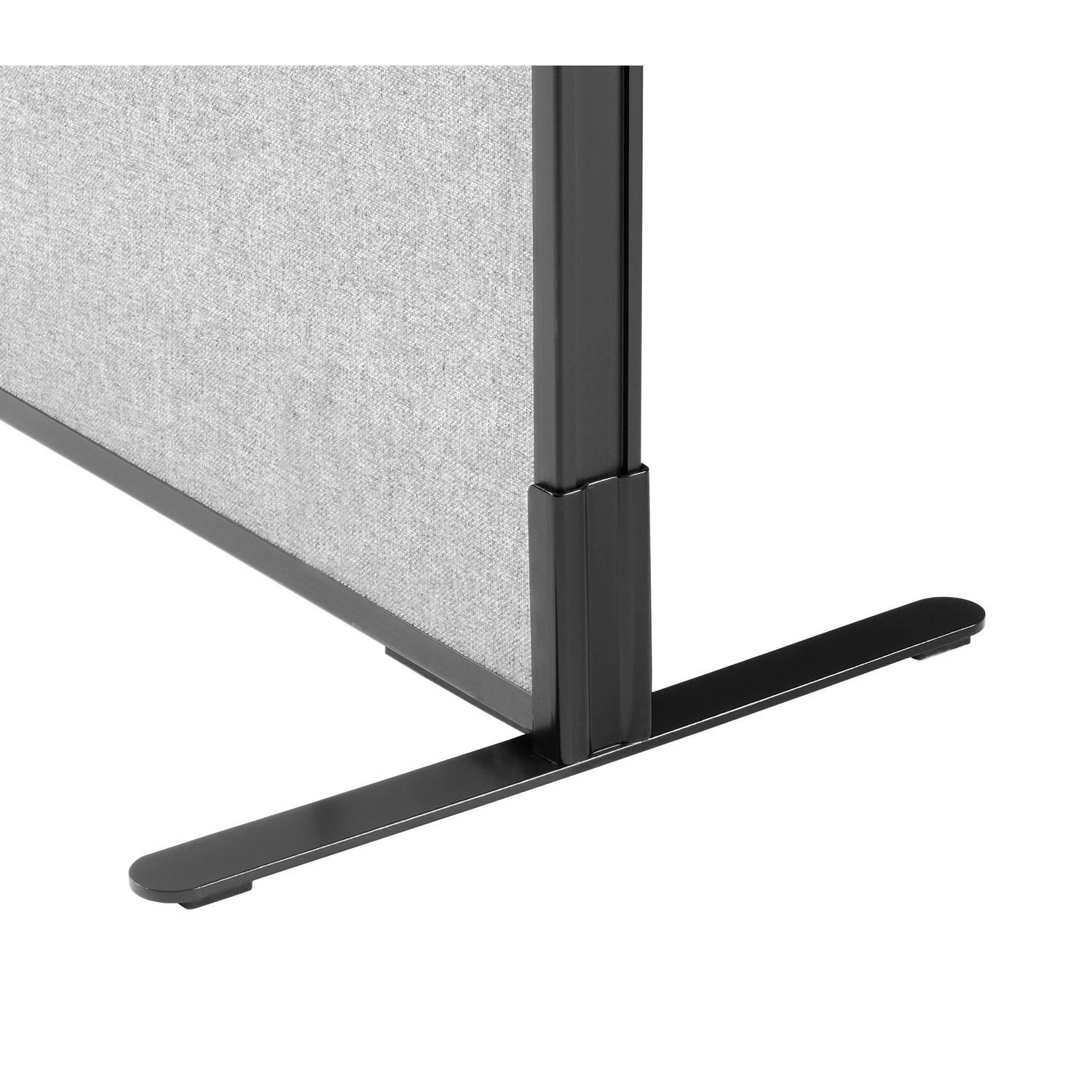 48-1/4"W x 72"H Freestanding Office Partition Panel Gray