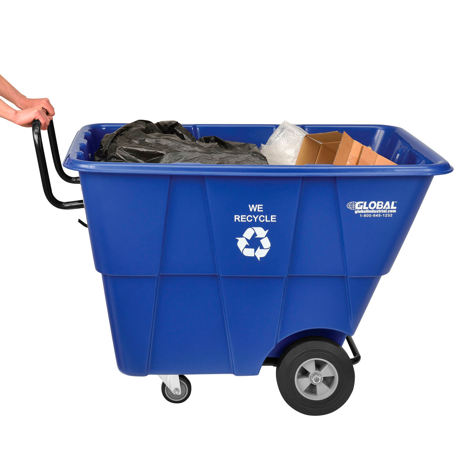 Garbage Can And Recycling Recycling Blue Recycling Tilt Truck 12