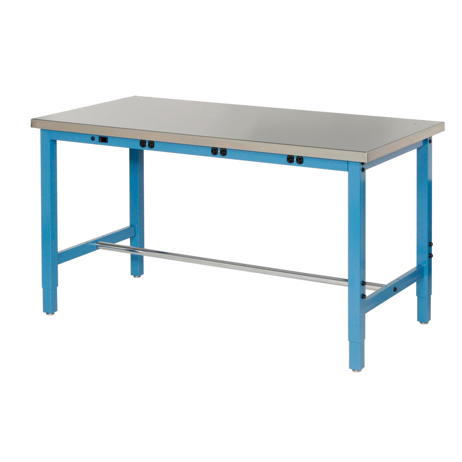Laboratory Work Bench Adjustable Height 72"W x 30"D Lab Bench with