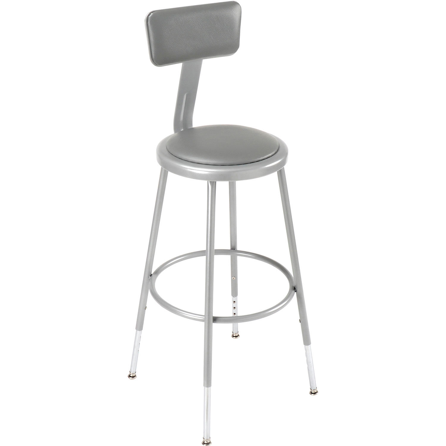 Stools | Steel & Wood | Shop Stool with Backrest and Padded Seat ...