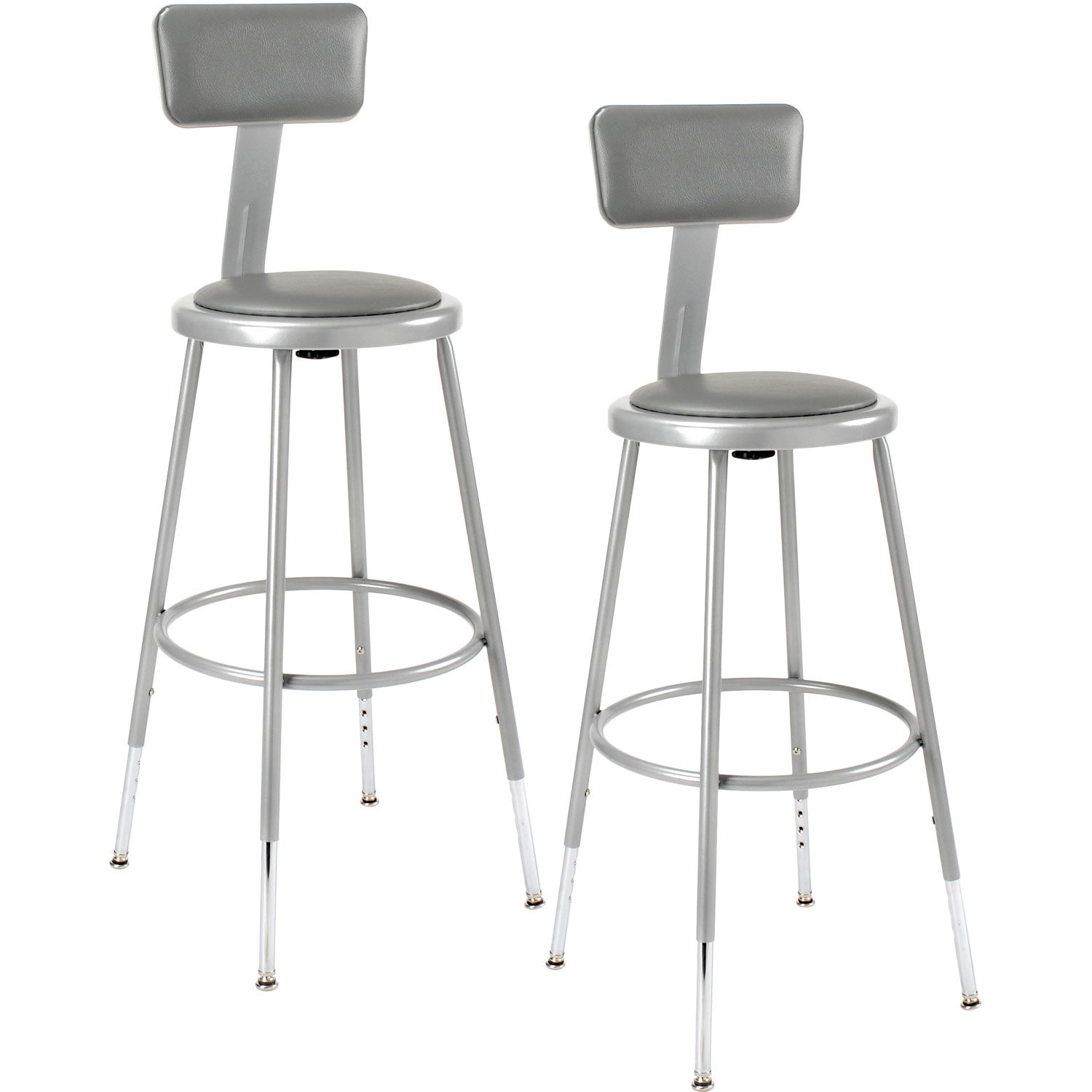 Stools | Steel & Wood | Shop Stool with Backrest and Padded Seat ...