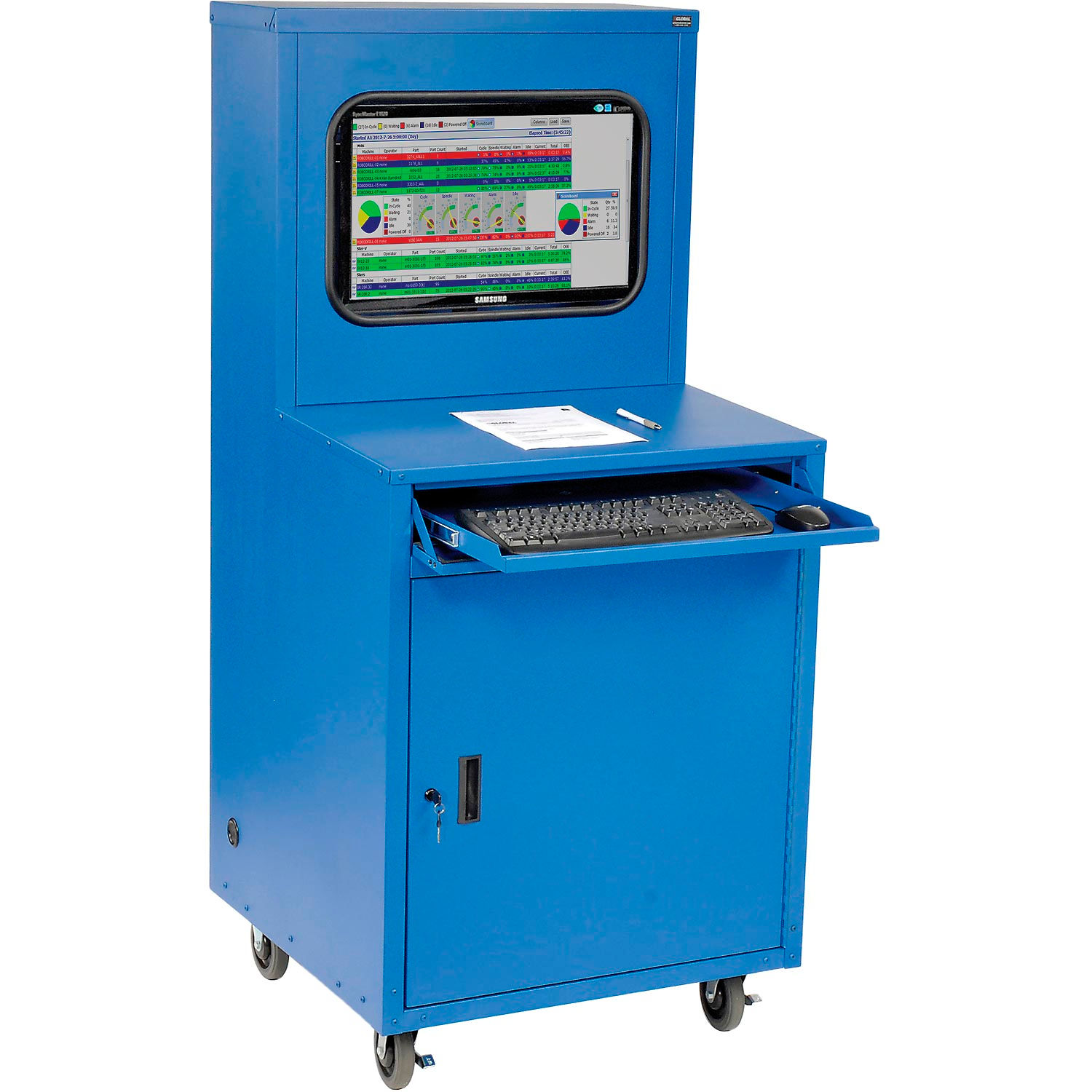 Computer Furniture Computer Global Industrial™ Deluxe LCD