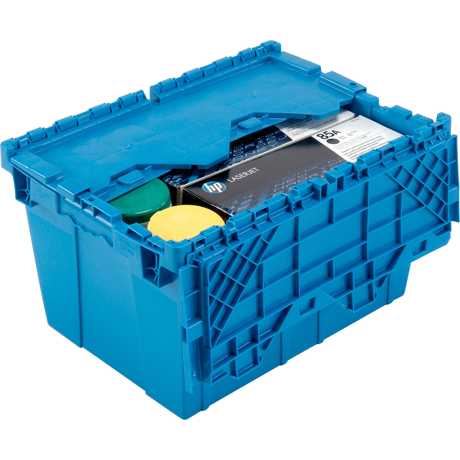 Bins, Totes & Containers ContainersShipping Plastic Shipping Container Hinged Lid Storage