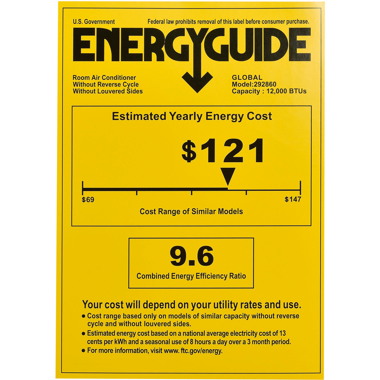 12000 BTU Through The Wall Air Conditioner Cool with Heat 208/230V
