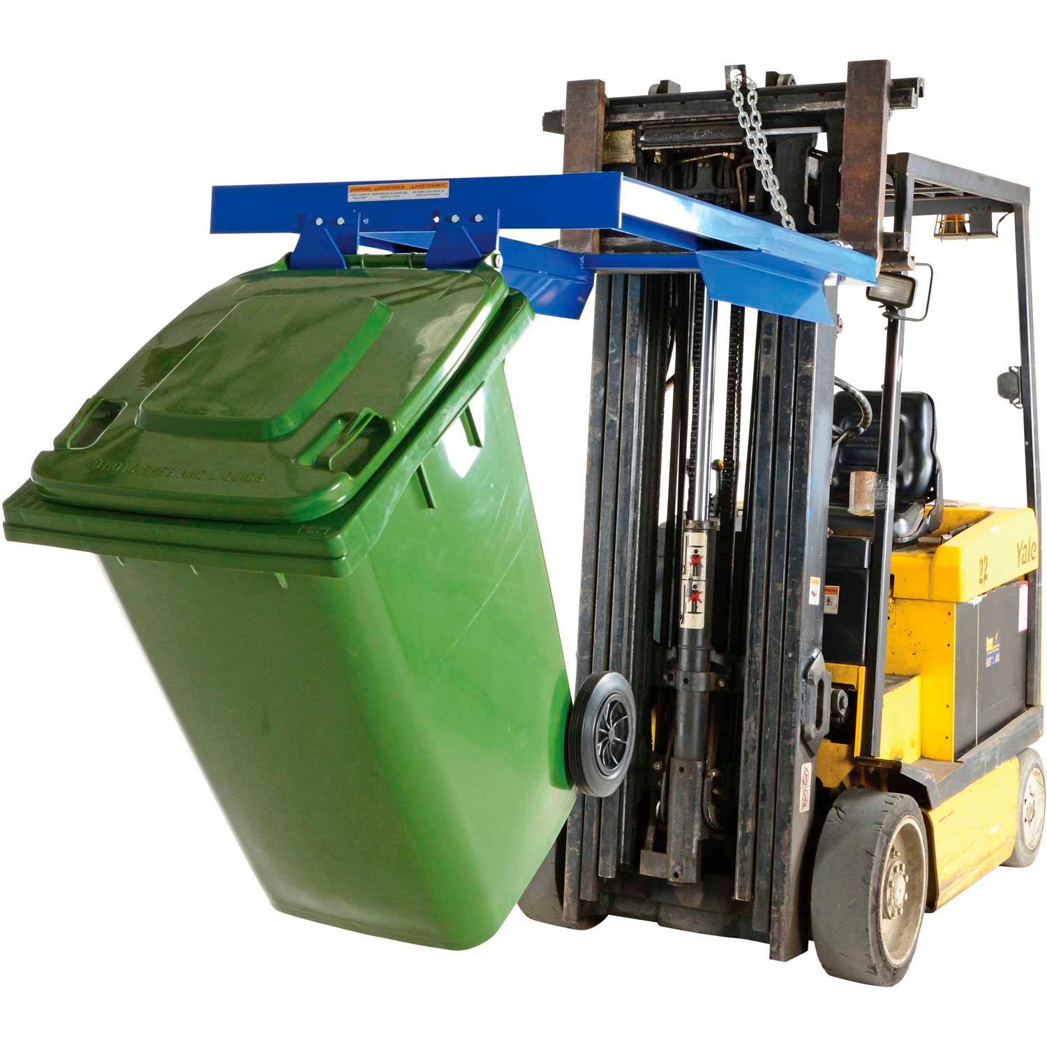 Forklifts & Attachments Trash Can Dumpers Vestil Forklift Mounted