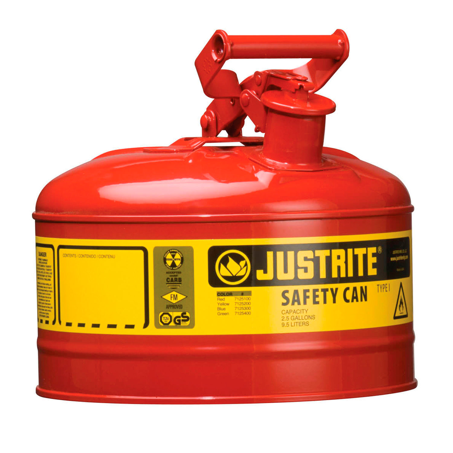 Safety Cans & Gas Tanks | Safety Cans-Gas | Safety Can Type I - 2-1/2 ...