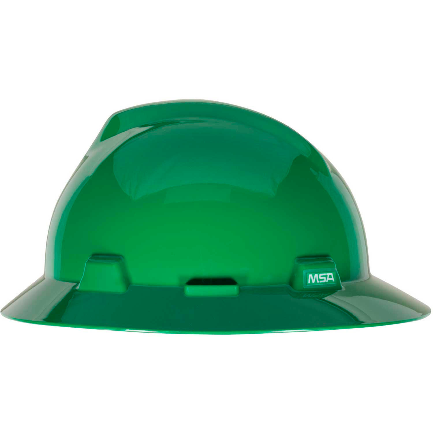 green full brim hard hat