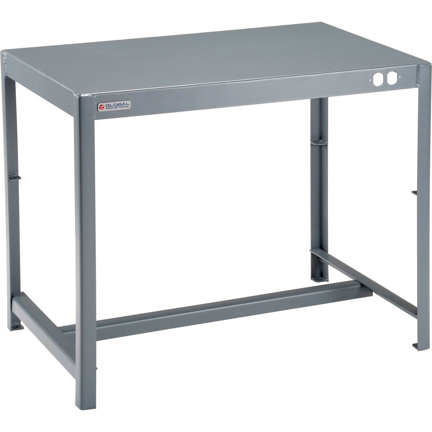 Global Industrial Deluxe Machine Table 12 Gauge Welded Top 36"W x 24"D ...