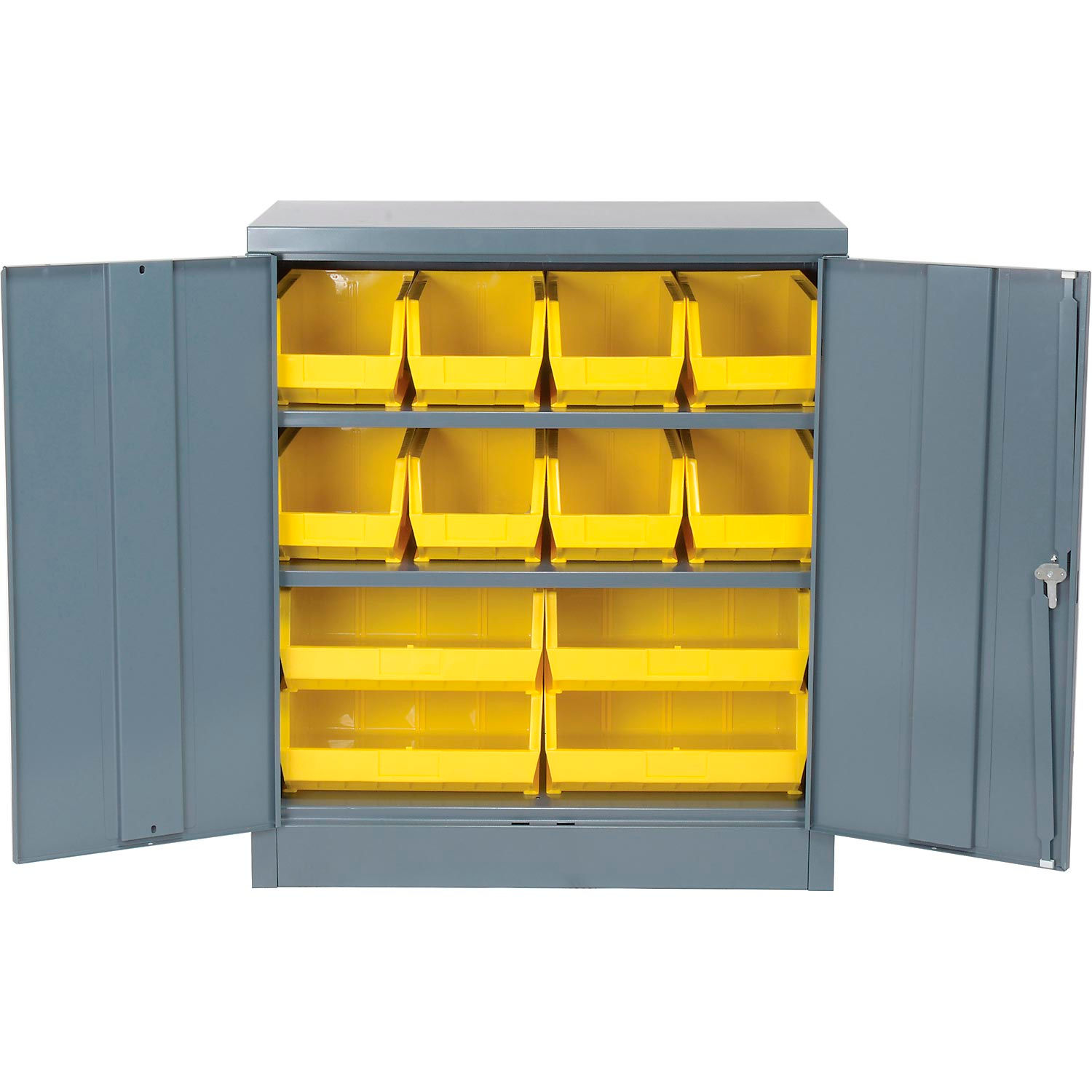 Bins, Totes & Containers Locking Storage 36"W X 18"D X 42"H With 18