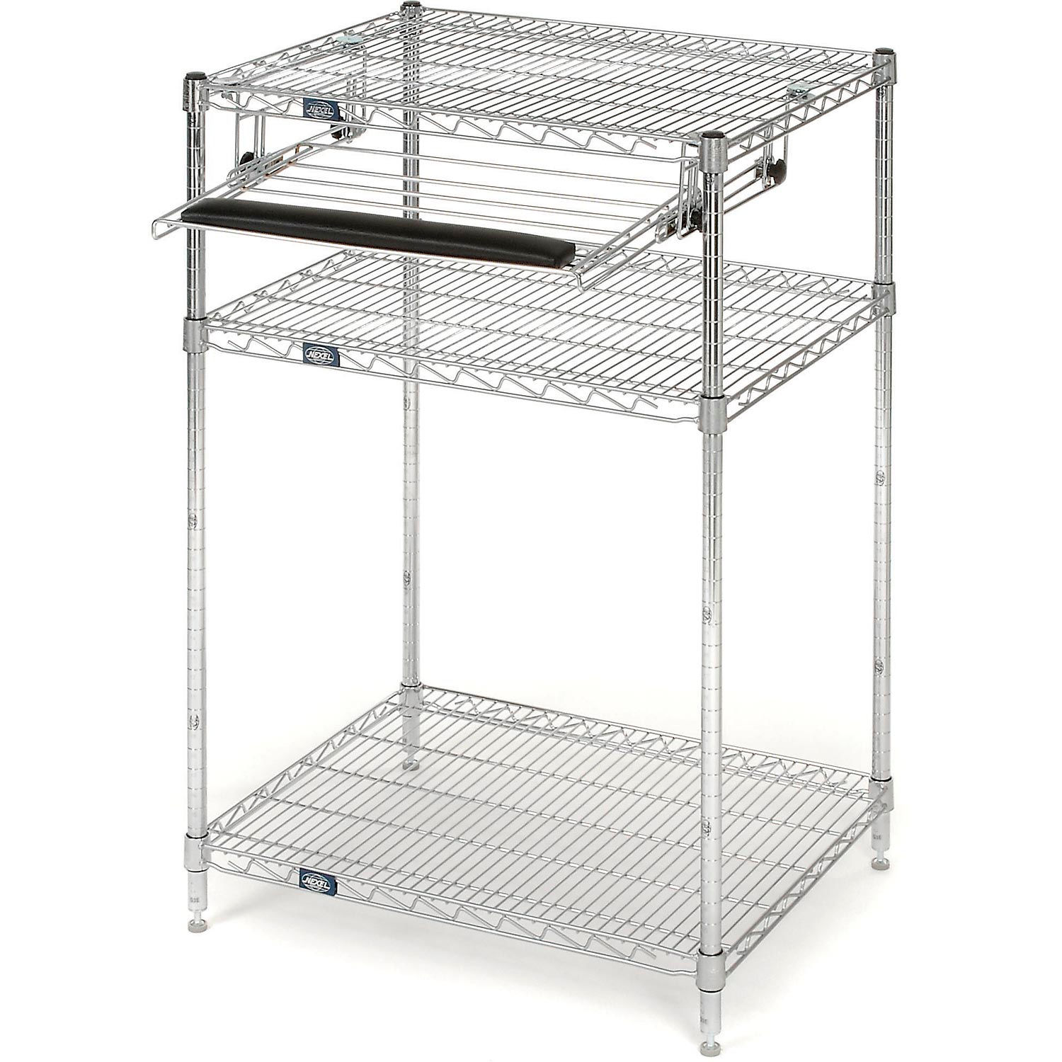 Computer Furniture Computer Desks & Workstations Nexel™ Chrome Wire Shelf Computer