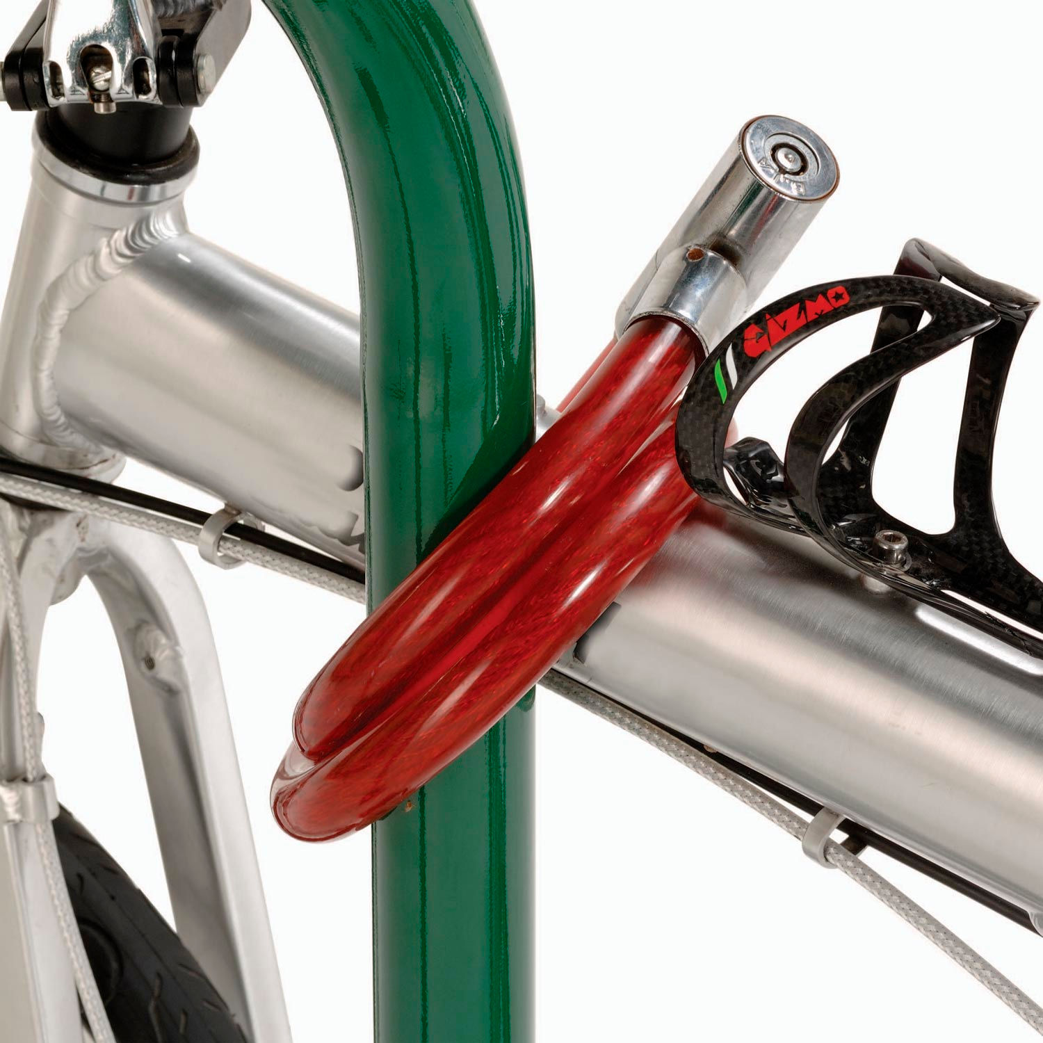 Bikes, Racks, and Storage BikeRacks & Storage 5Bike Wave Bike Rack, Green, Flange Mount