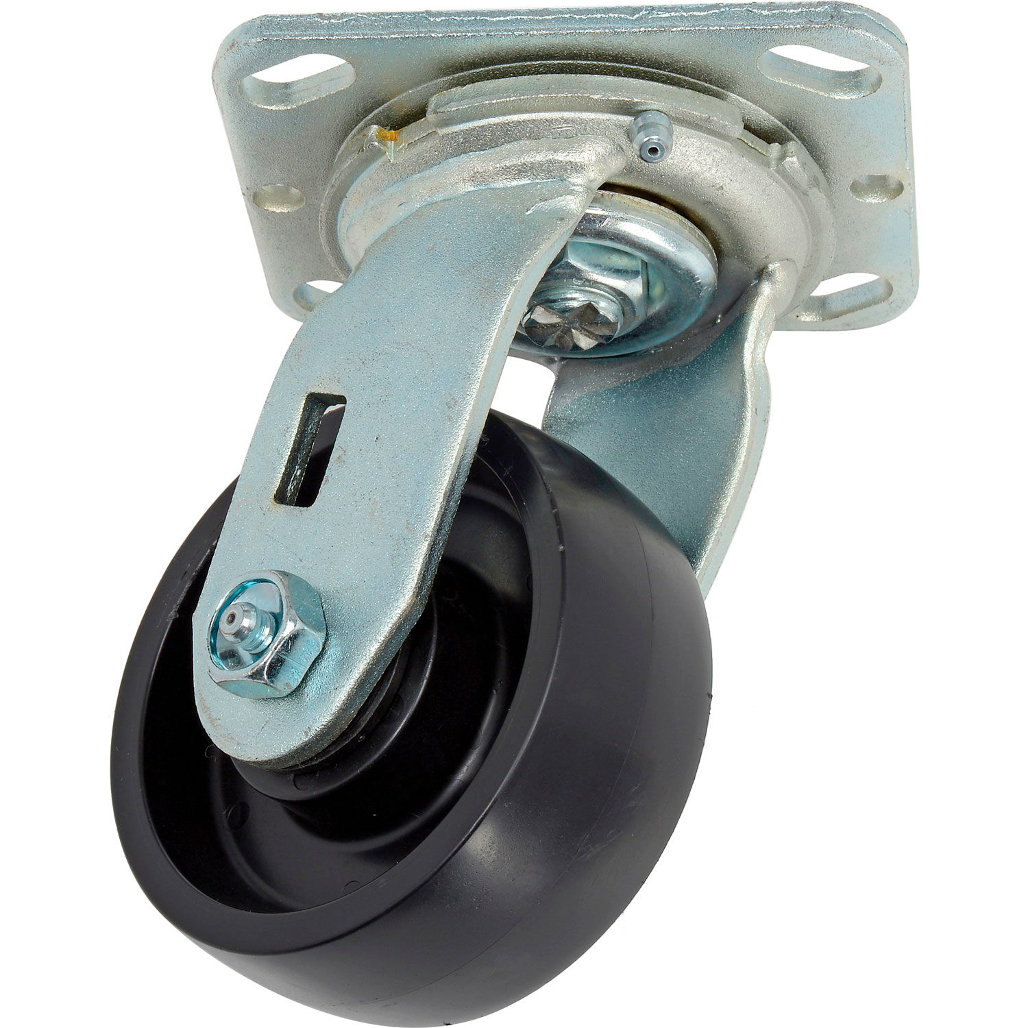 Casters Heavy Duty Heavy Duty Swivel Plate Caster 4" Molded Plastic Wheel 420 Lb. Capacity