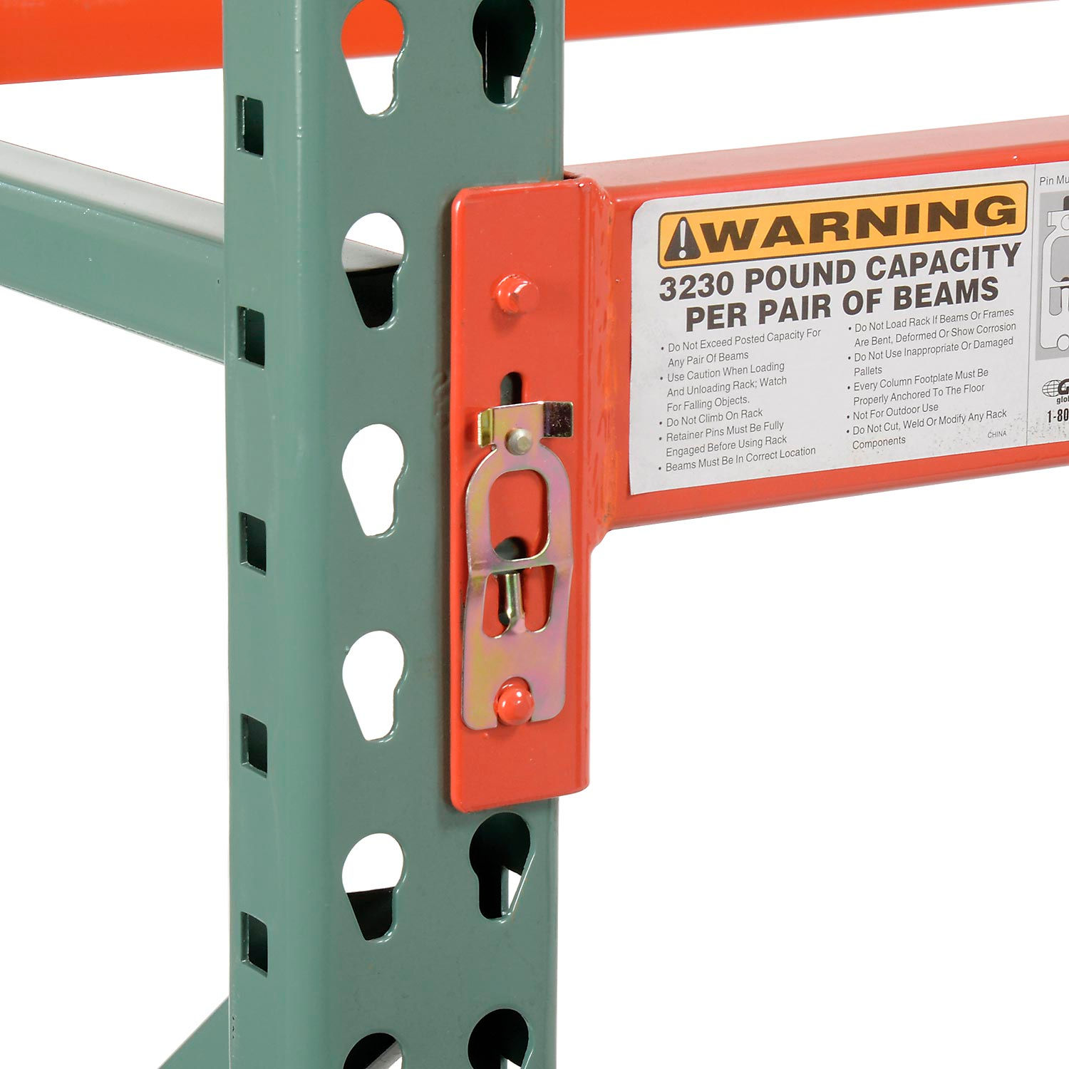 Pallet Rack Global Pallet Rack Beam 120"Lx51/8"H Notched 5510 Lb