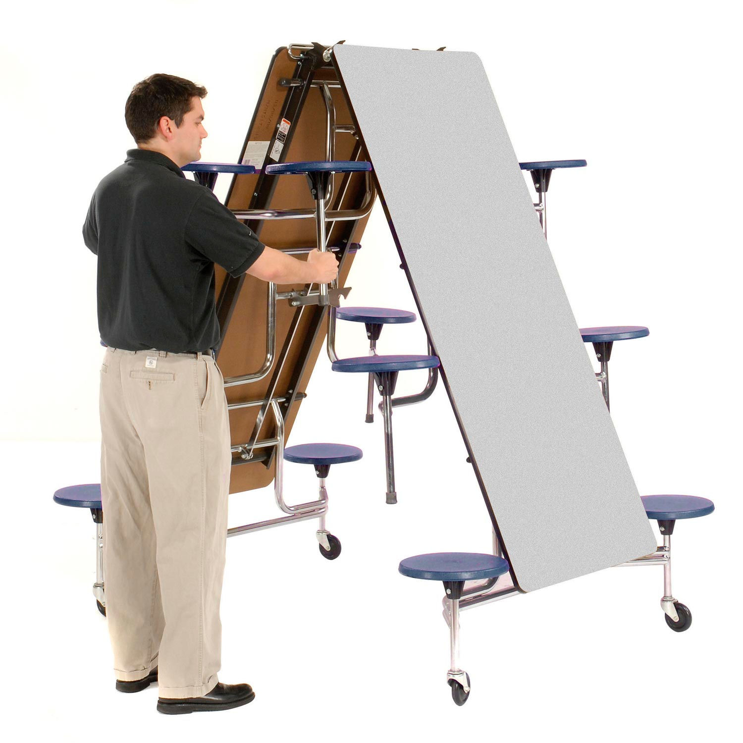 Tables Cafeteria Tables Virco® Folding Mobile Cafeteria Table with