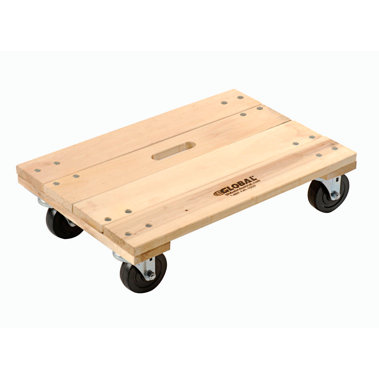 Hand Trucks & Dollies DolliesWood Hardwood Dolly with Solid Deck