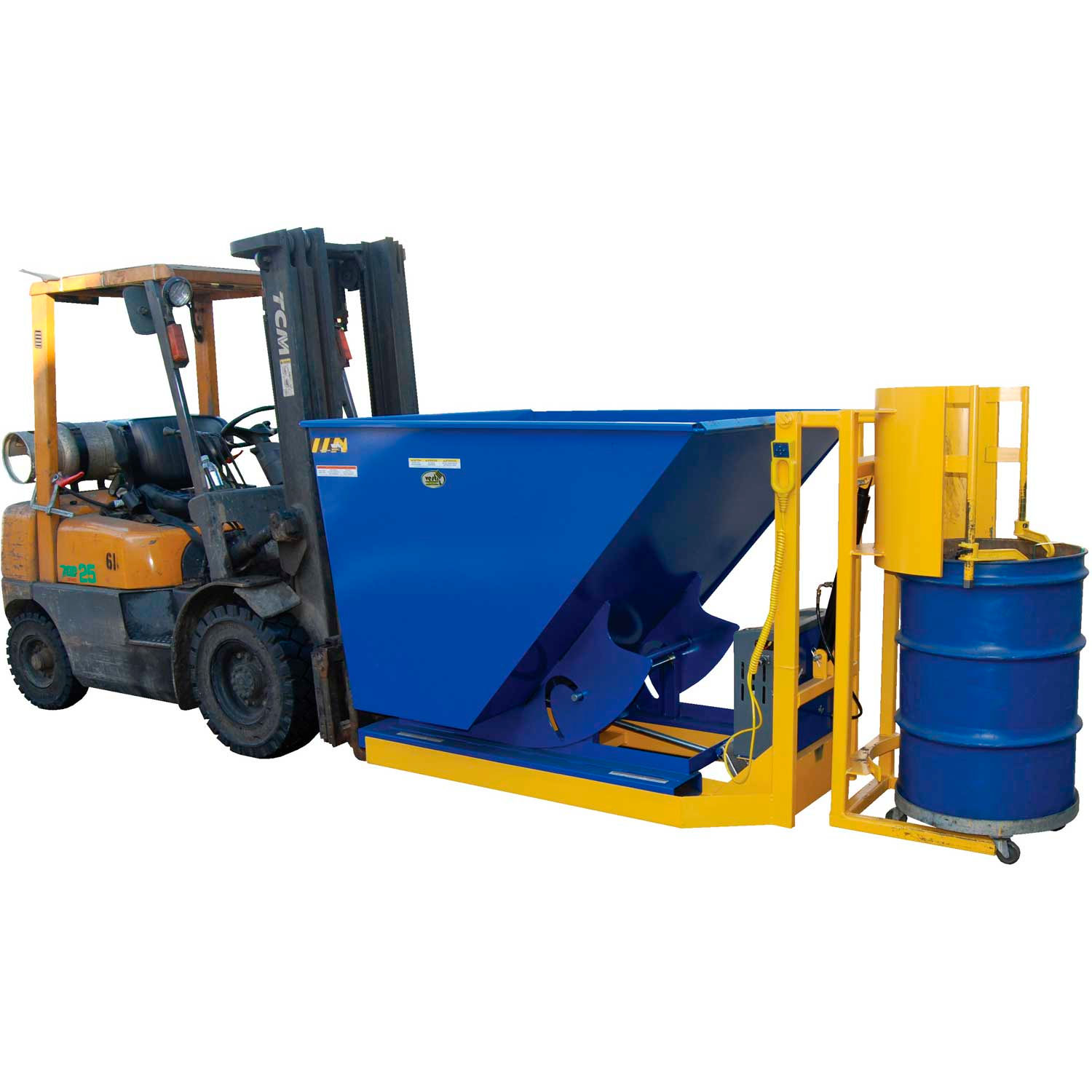 Forklifts & Attachments Trash Can Dumpers Vestil Battery Powered
