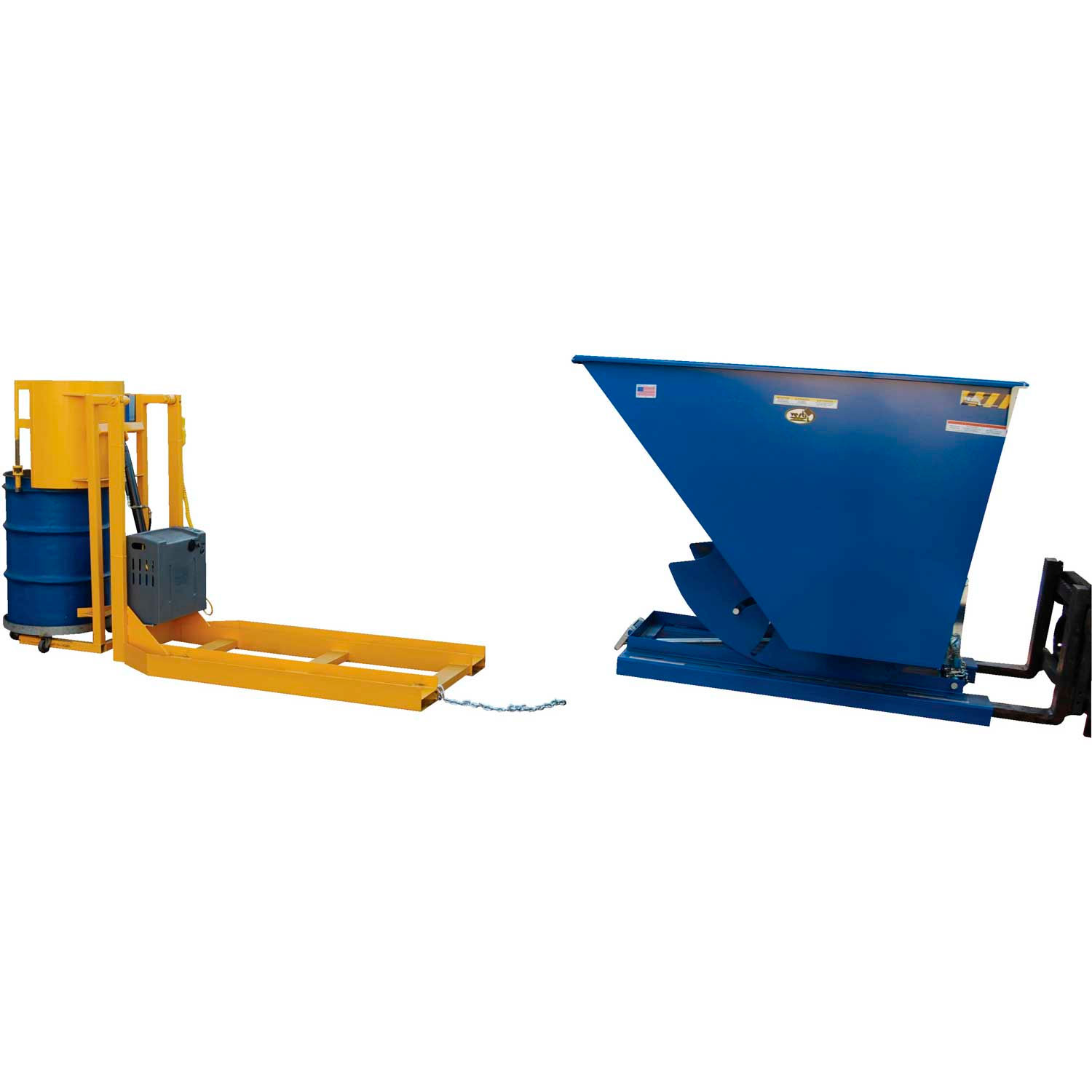Forklifts & Attachments Trash Can Dumpers Vestil Battery Powered