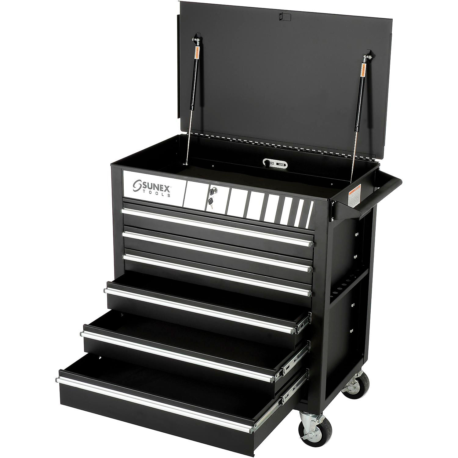 Tool Boxes, Storage & Organization Chests & Roller Sunex Tools 8057BK 341/2" Heavy
