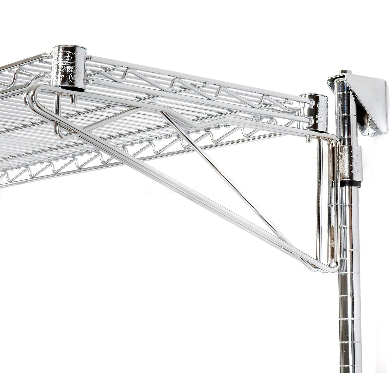 Wire Shelving Wall Mount Shelving Nexel Wall Mount Wire Shelving 24