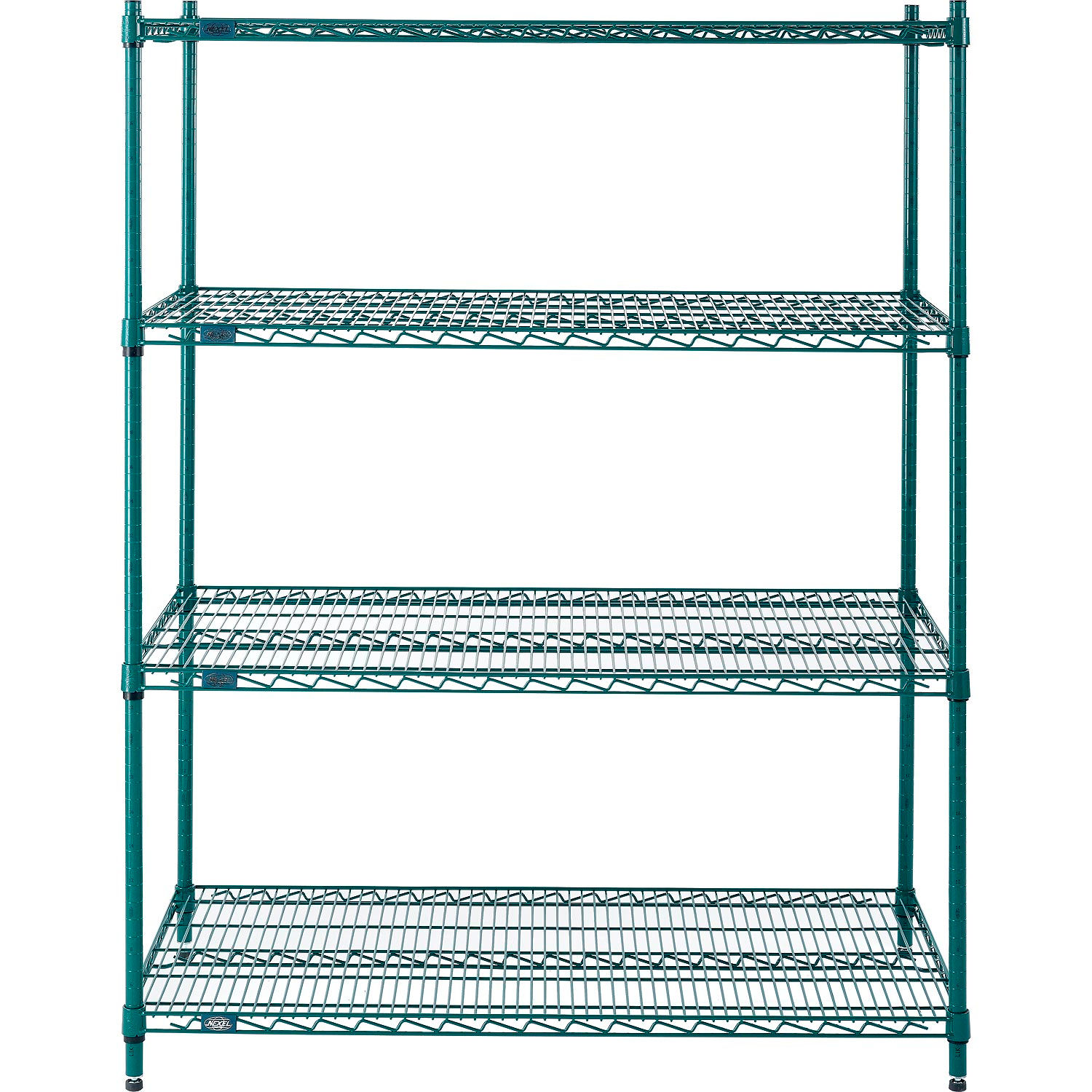Wire Shelving Green Epoxy Nexel® Green Epoxy Wire Shelving, 48"W X