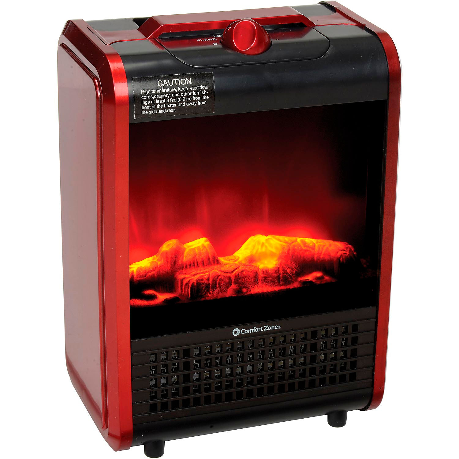 Heaters Portable Electric Comfort Zone® Portable Mini Fireplace