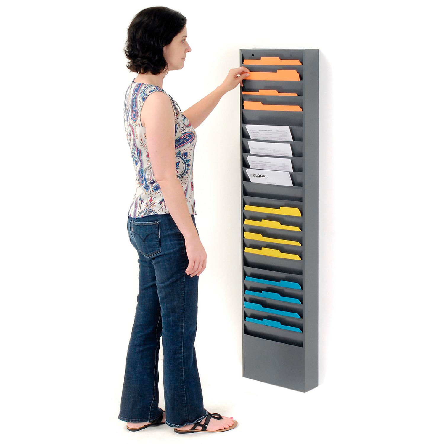 Bookcases & Displays Medical Chart & File Holders 20 Pockets