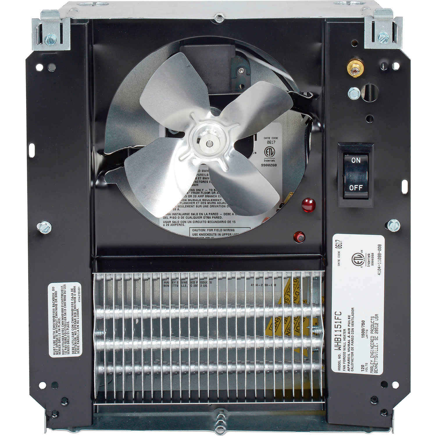 Heaters Wall Electric Berko® Small Room FanForced Wall Heater